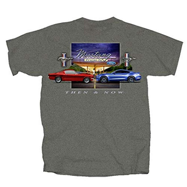 Joe Blow Ford Mustang Then & Now T-Shirt Joe Blow Ford Mustang Then & Now T-Shirt